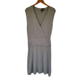 MixIt Stretch Sleeveless Dress Womans Size L Gray